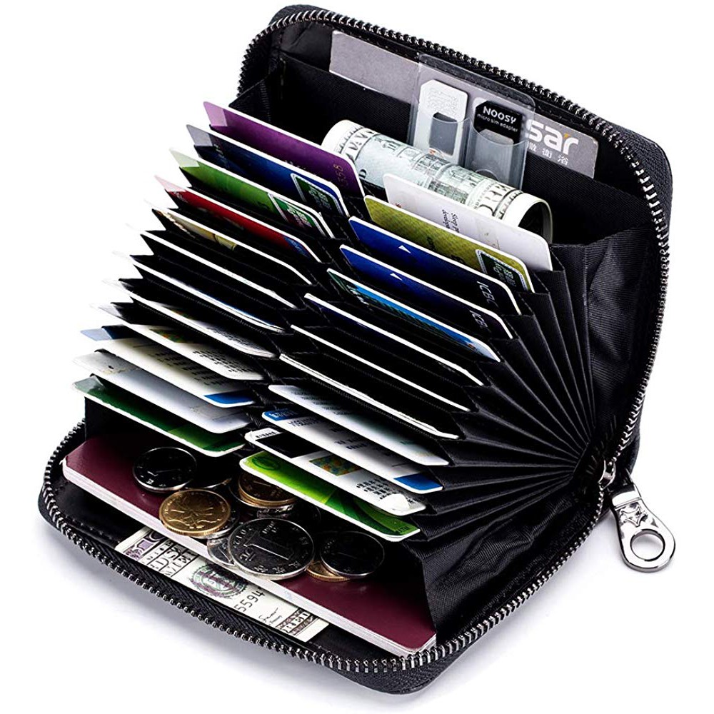 Dompet Pemegang Kartu Kredit Kulit Asli Dompet Paspor Perjalanan Dompet
