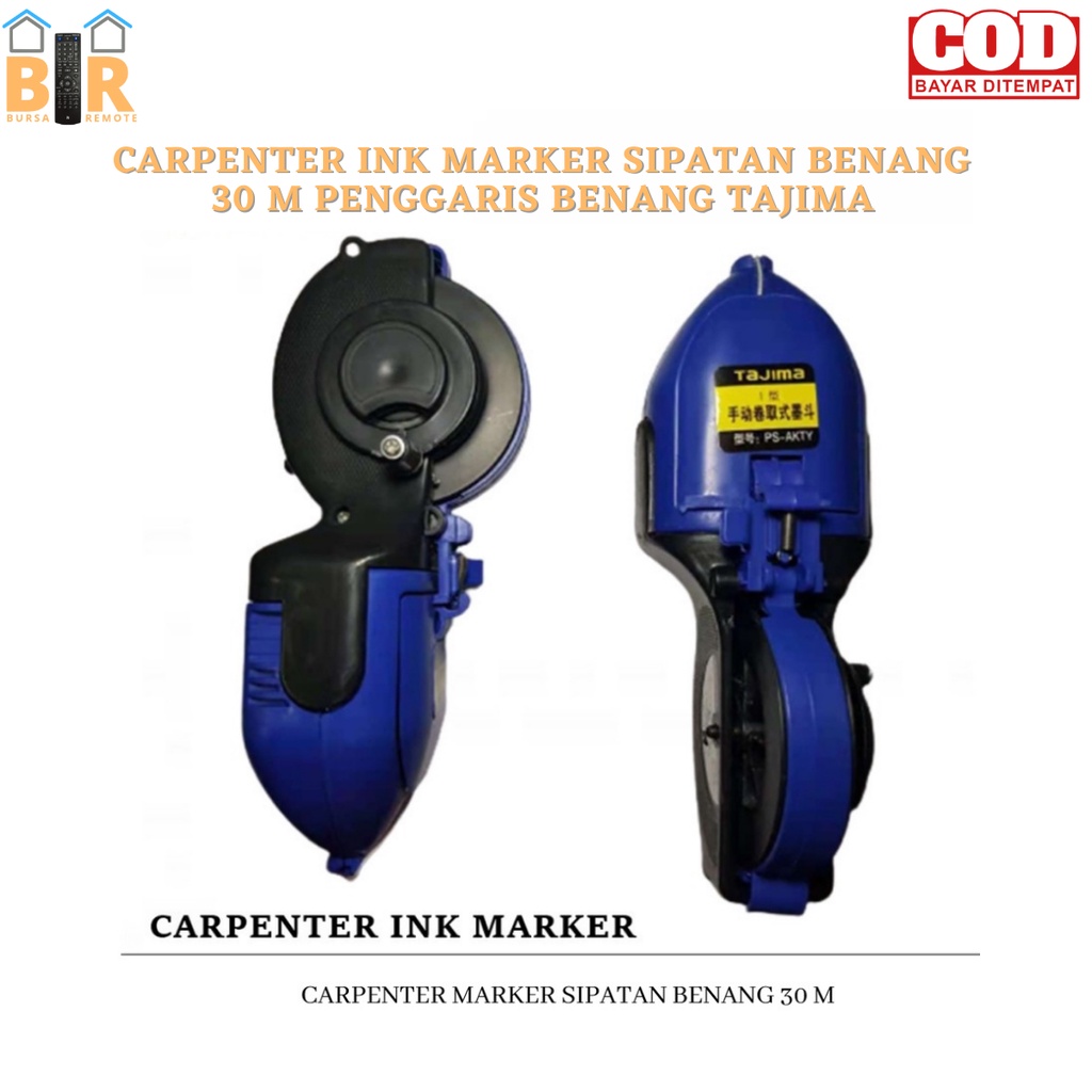 Carpenter INK MARKER Sipatan Benang 30m PENGGARIS BENANG TAJIMA