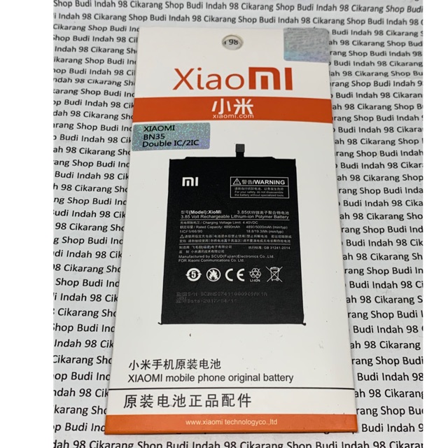 BATERAI XIAOMI 5 BN35 BN 35 BATTERY REDMI 5 BATRE XIAOMI ORIGINAL