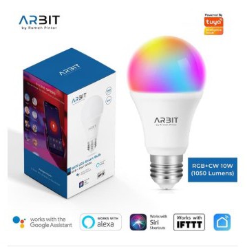 ARBIT - Smart Wifi 10W RGB+CW LED Bulb Works Alexa Google IFTTT