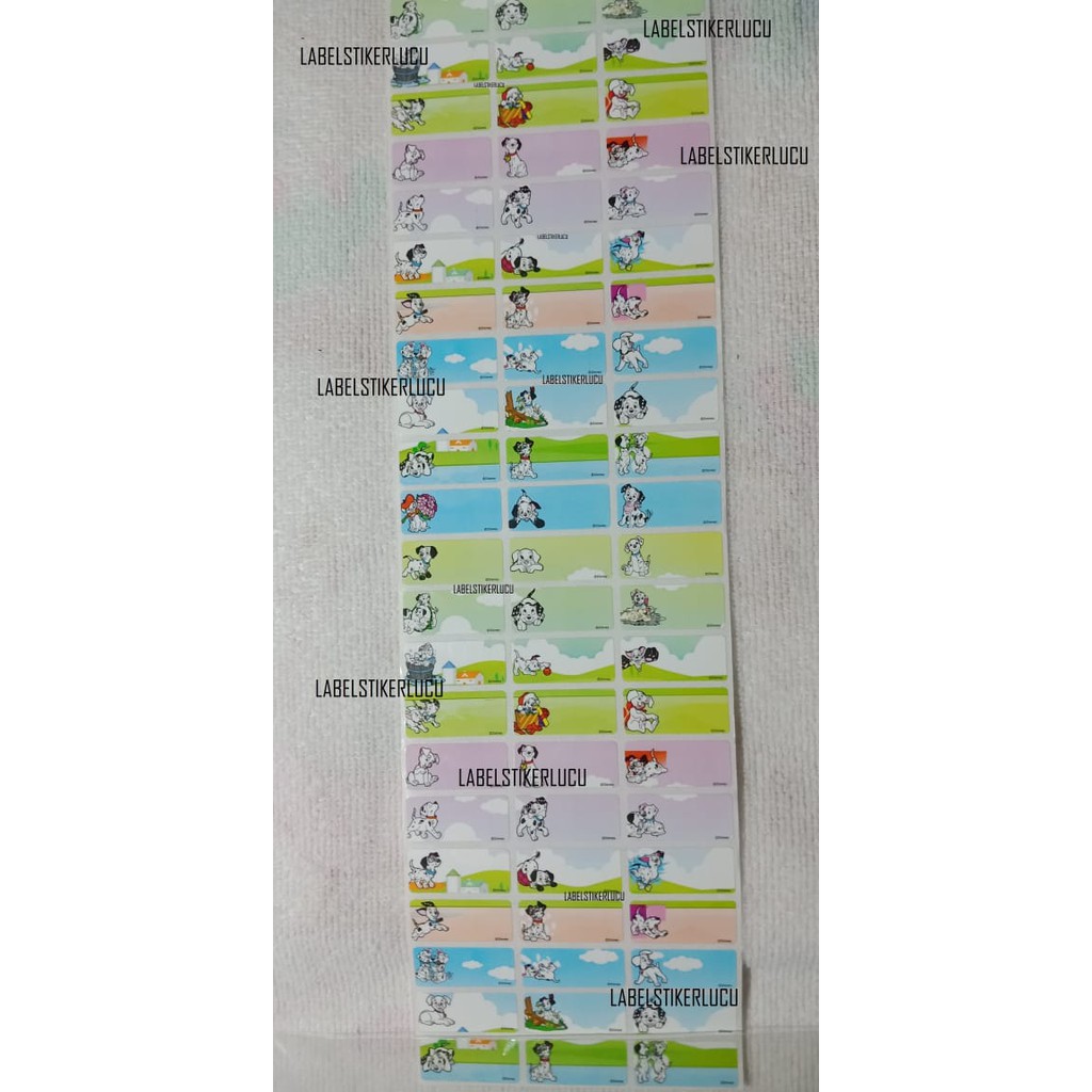

Sticker Label Motif Dalmation (isi 72pcs) variasi gambar