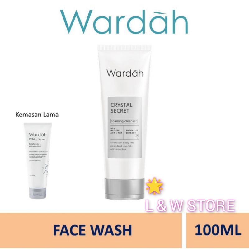 Wardah Crystal Secret Foaming Cleanser/ Face Wash /Facial Foam 100ml