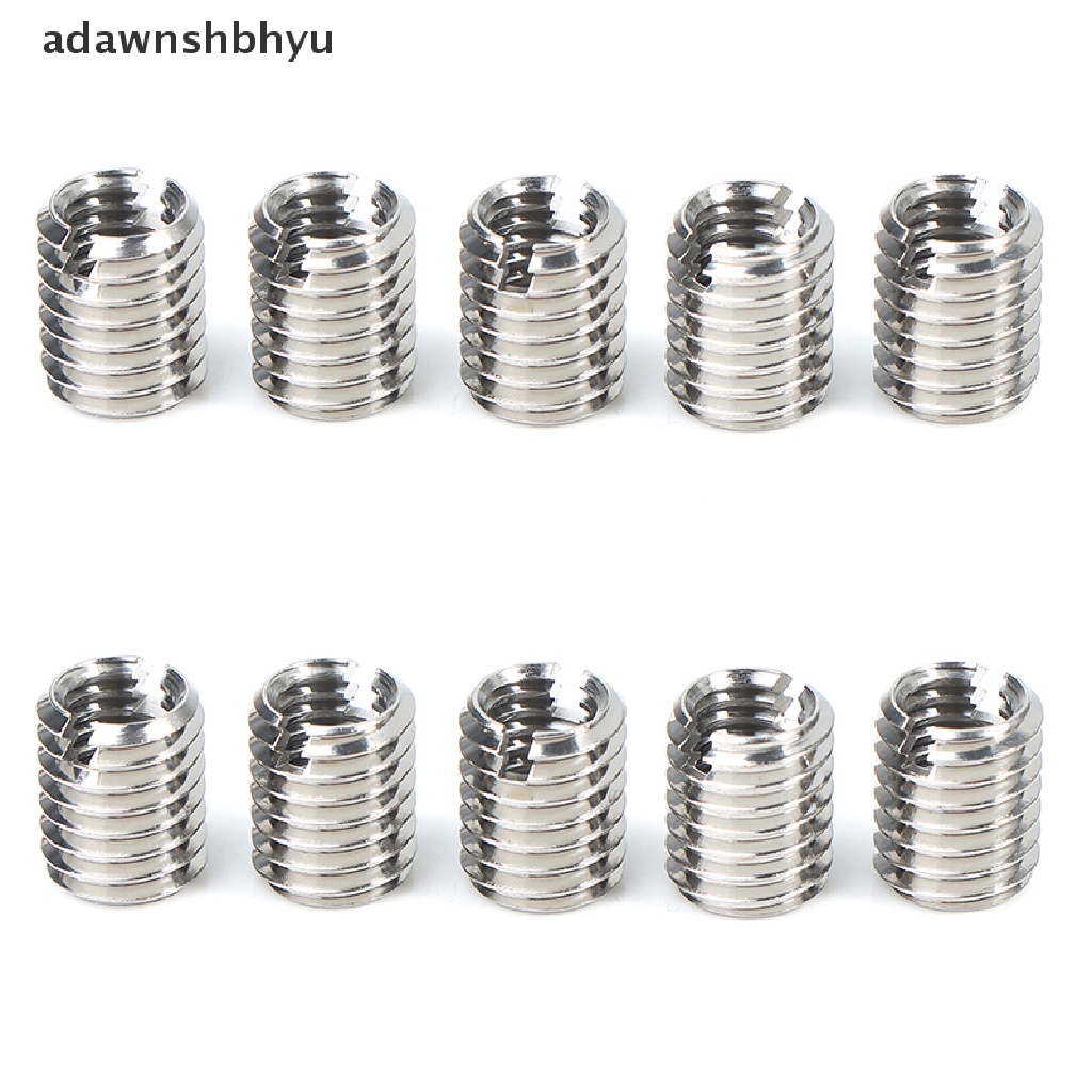 Adawnshbhyu 10PCS Adapter Drat Stainless Steel Perubah M8 8mm Male To M6 6mm Female