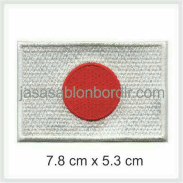 Emblem Bordir Bendera Jepang