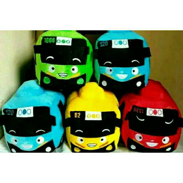 Ready  Boneka TAYO Bordir harga grosir "tayo the little bus" bordir terlaris termurah.