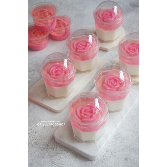 Cup Puding CH-26 isi 10pcs/ Gelas Puding Pudding / Jar Puding Plastik / Tempat Puding Mika Plastik