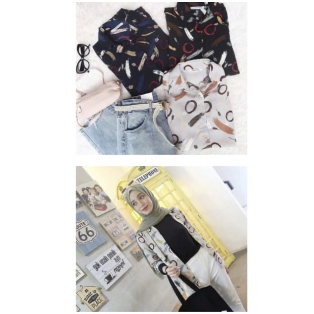 PROMO SERBA 10.000-ISYANA BLOUSE MOCA