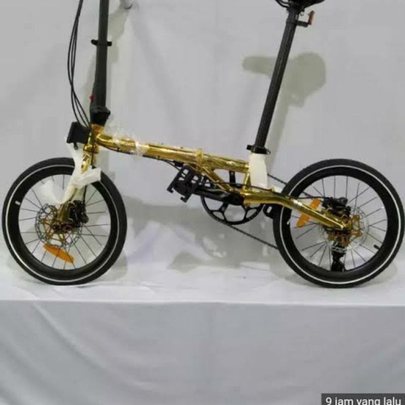 Sepeda Lipat Element Troy gold edition