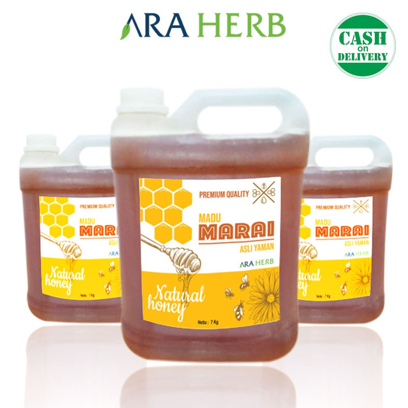 Madu Marai  Import Yaman Asli 7 kg / Madu Manis Madu Herbal ARA HERB