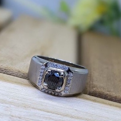CINCIN BERLIAN HITAM / CINCIN SILVER BERLIAN HITAM / CINCIN BERLIAN ASLI