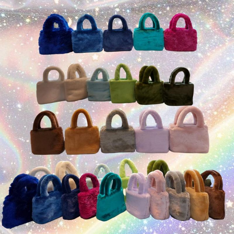 Tas Bulu (fluffy bag korea) tersedia berbagai warna geser ke kiri