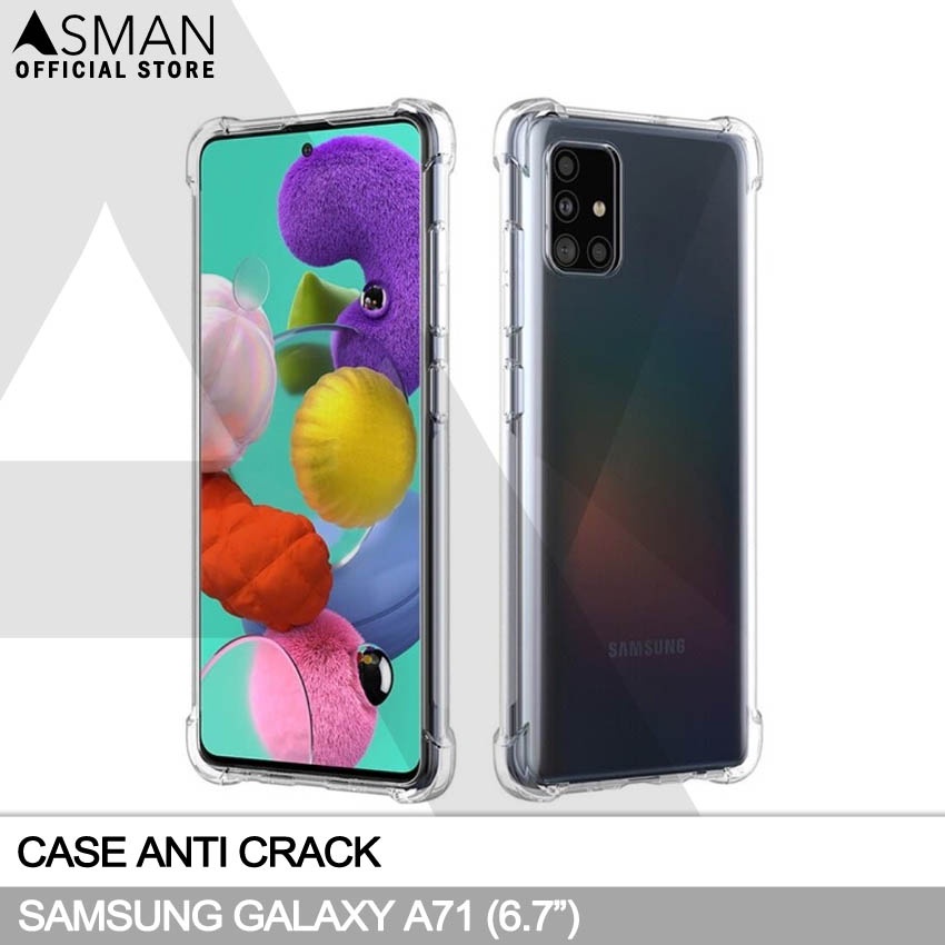 Anti Crack Samsung Galaxy A71 (6.7&quot;) | Soft Case Anti Bentur - Clear