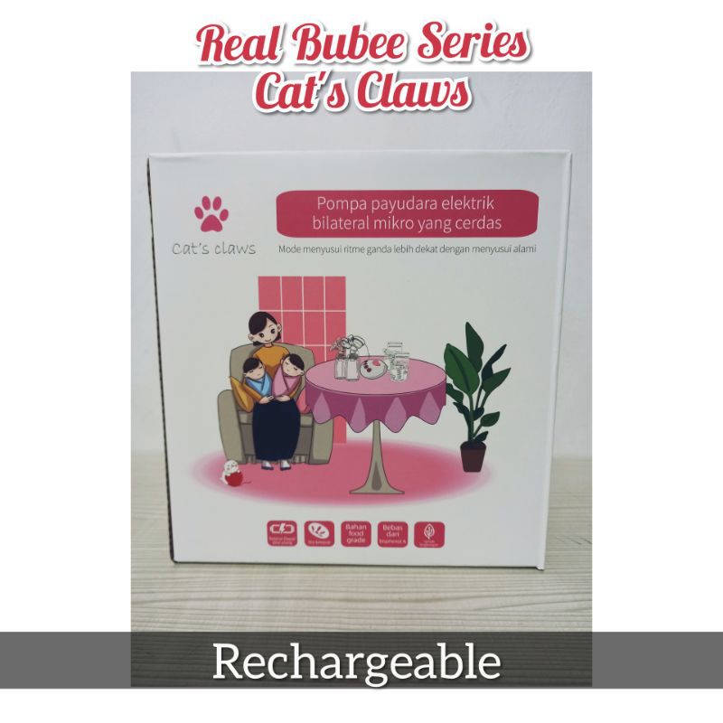 Pompa Asi Elektrik Real Bubee Double Breastpump USB/ Real Bubee Rechargeable