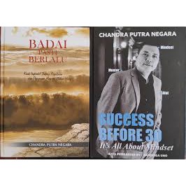 Book Buku Badai Pasti Berlalu Karya Chandra Putra Negara &amp; T-shirt Kaos Success Before 30 SB30