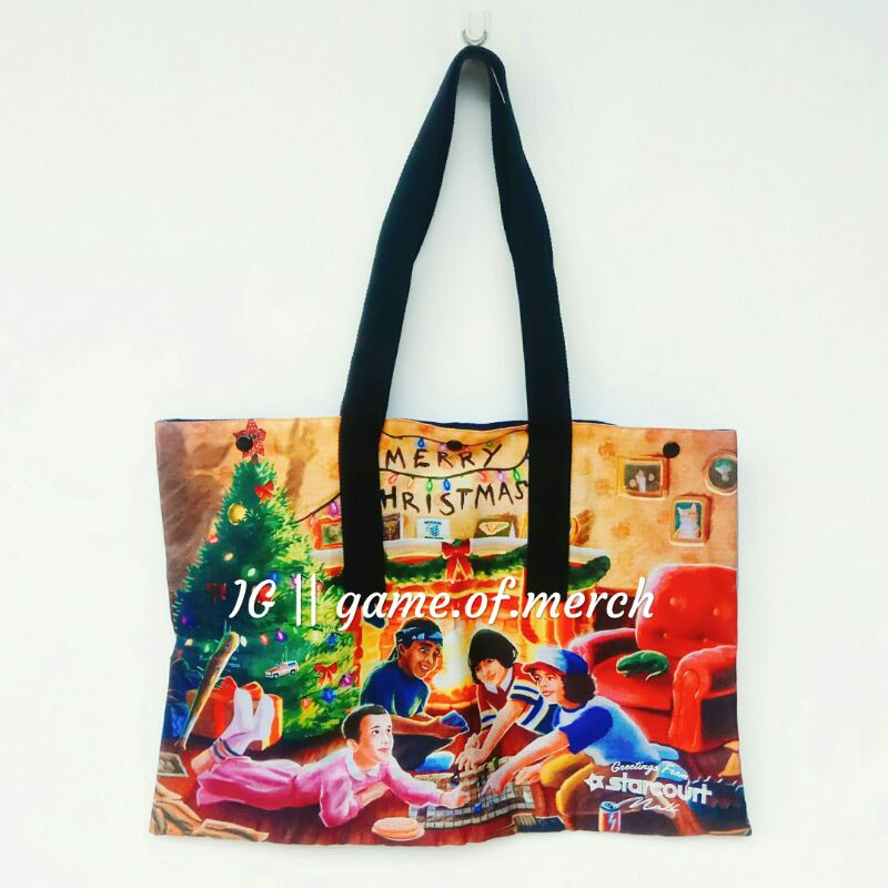 Pull and Bear Stranger Things Tote Bag