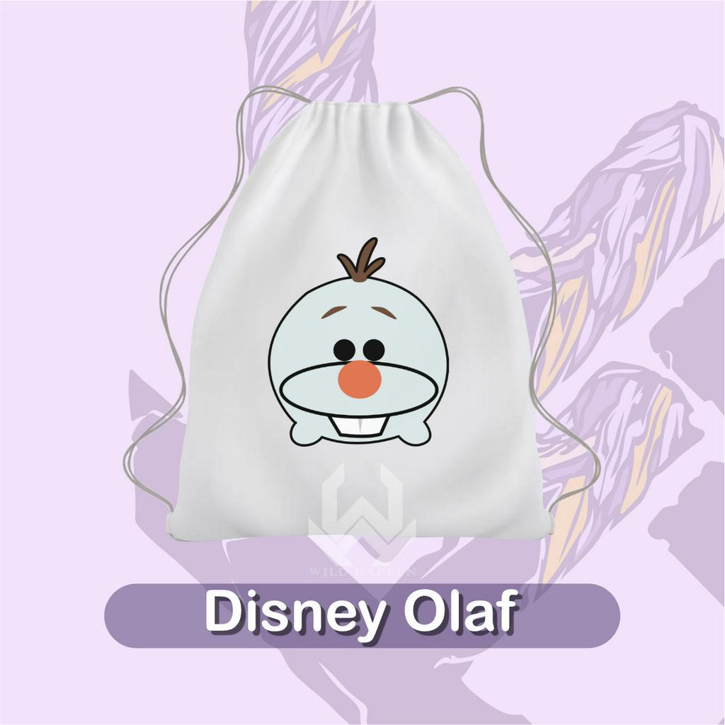 Tas Serut Korea Perempuan Motif Disney Olaf / Tas Lucu Remaja Kekinian