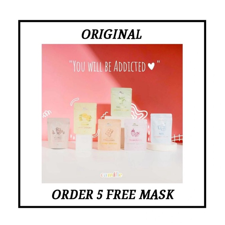 [ READY LANGSUNG KIRIM ] MASKER WAJAH CAMILE BEAUTE BPOM 25GR & 65GR (FREE GIFT SPECIAL)