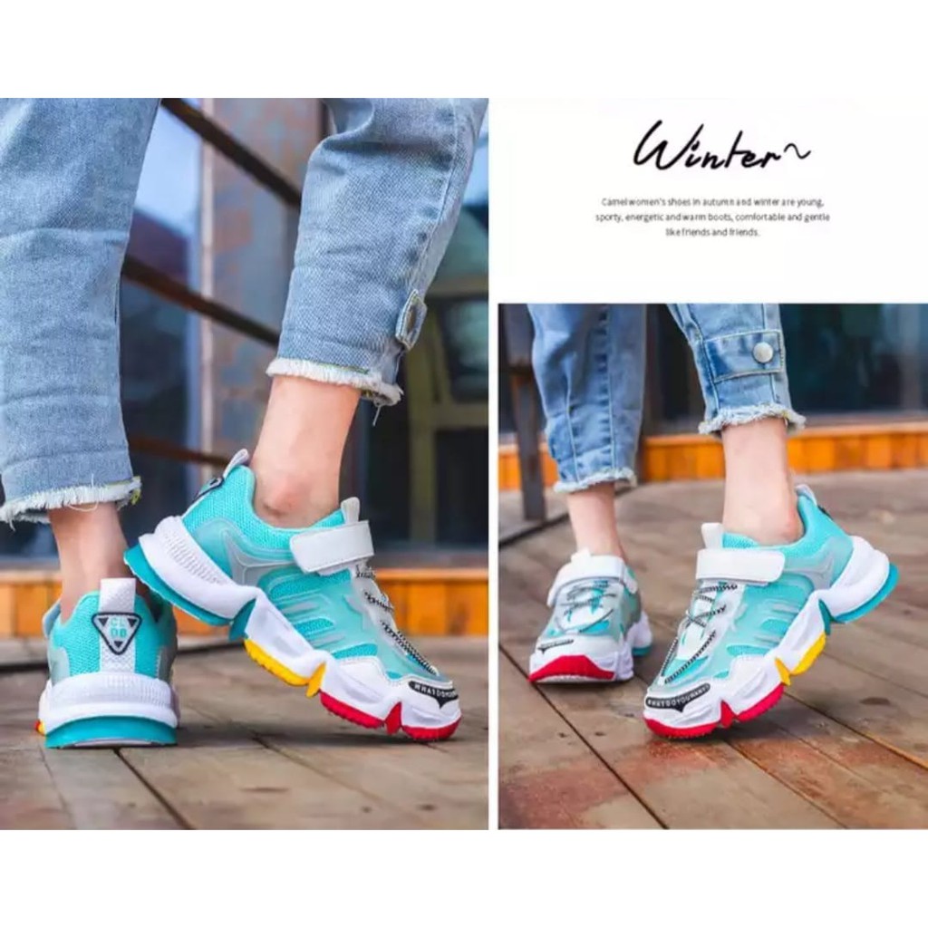 JS FASHION [COD} Sepatu Sneakers Anak Lesley AS151