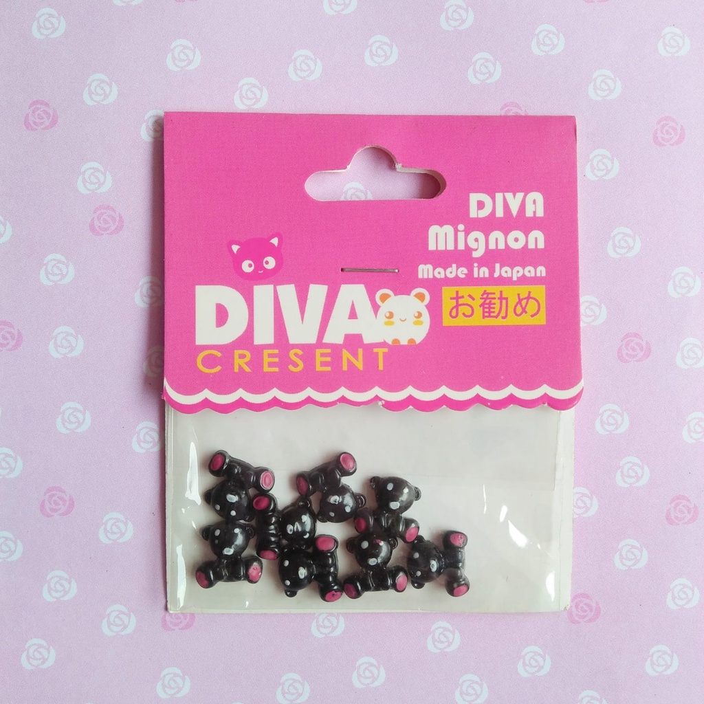 DEKORASI SLIME / CLAY / NAIL ART BENTUK BEAR MIGNON BEAR HIASAN KUKU