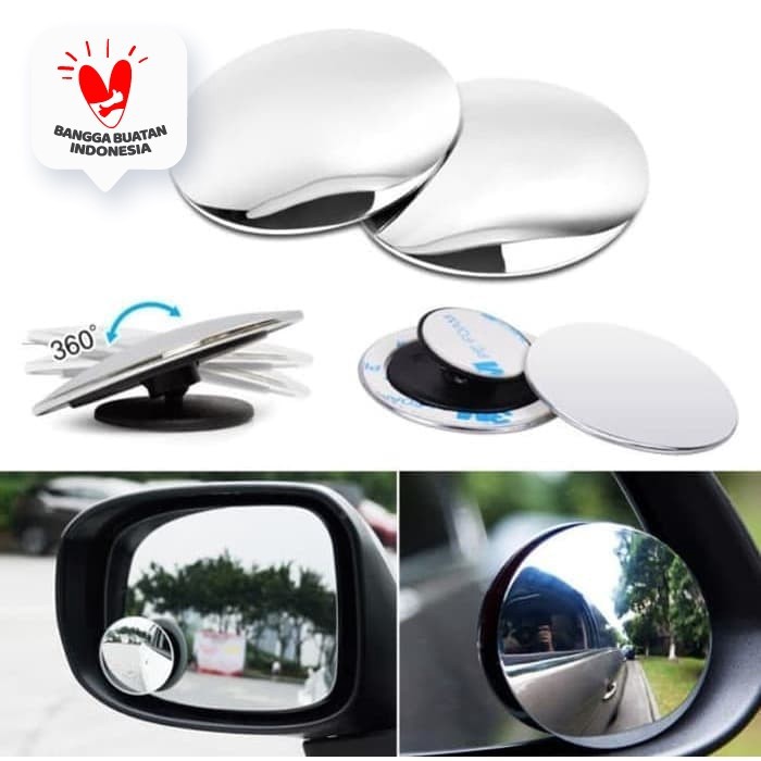 kaca spion mobil 360 cembung sepasang blind spot