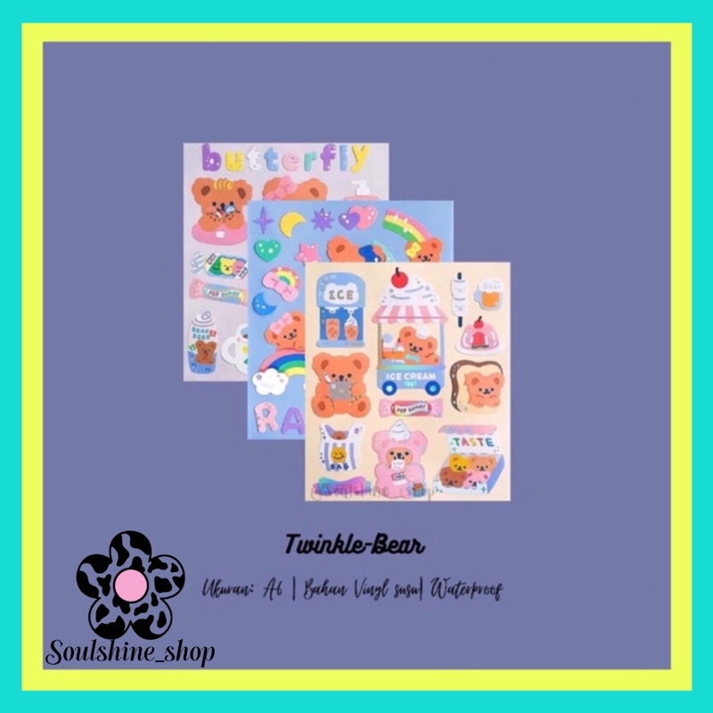 

Twinkle-Bear Sticker Sheets