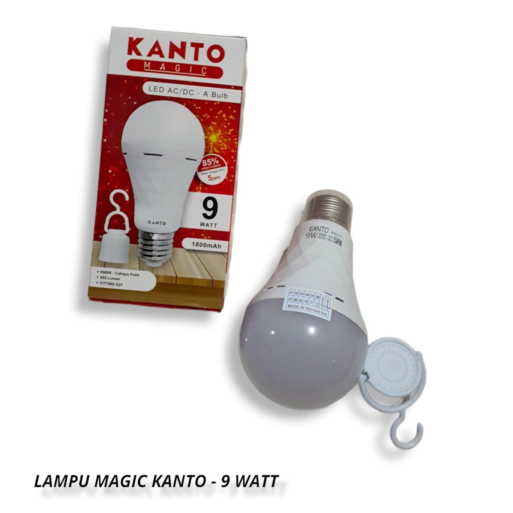 Lampu Emergency Magic Lampu 9 Watt Kanto/Lampu magic abulb/lampu pasar malam