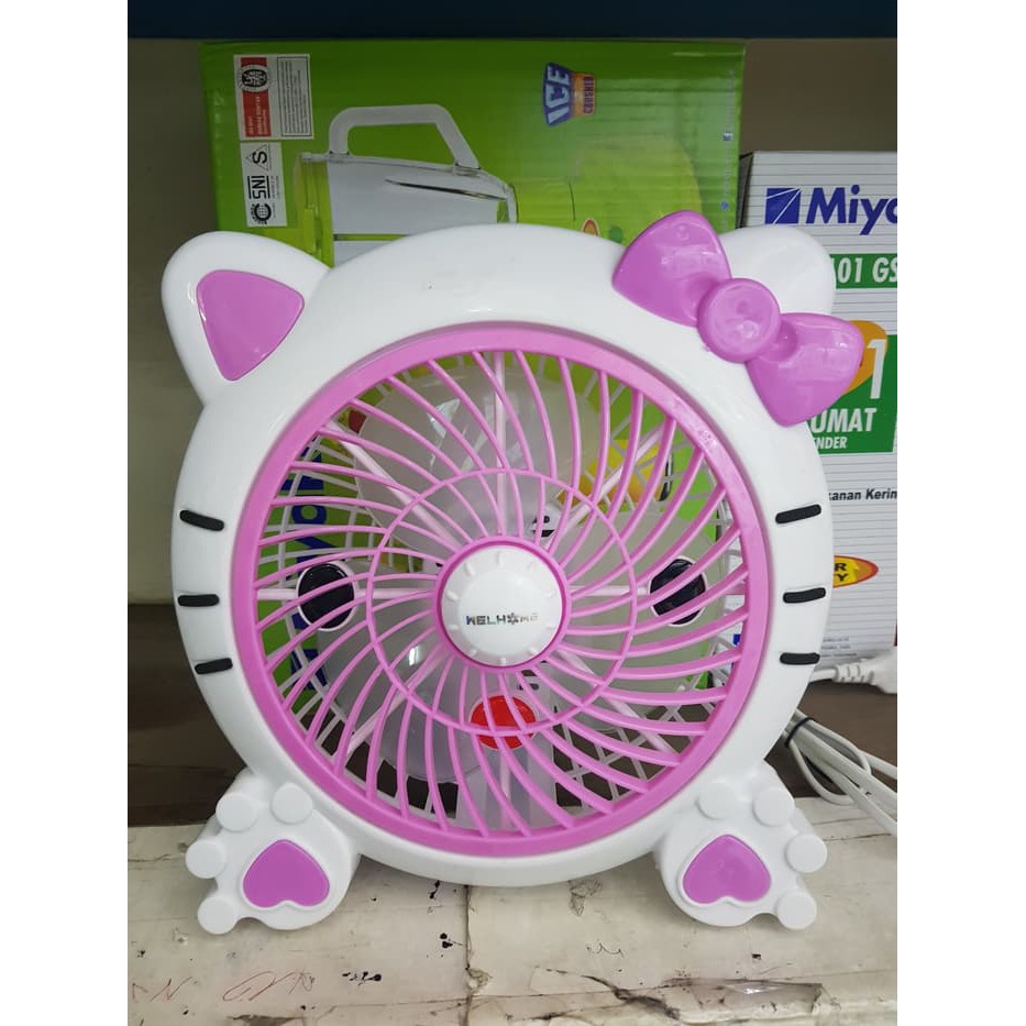 Kipas Angin Meja Welhome Karakter Hello Kitty