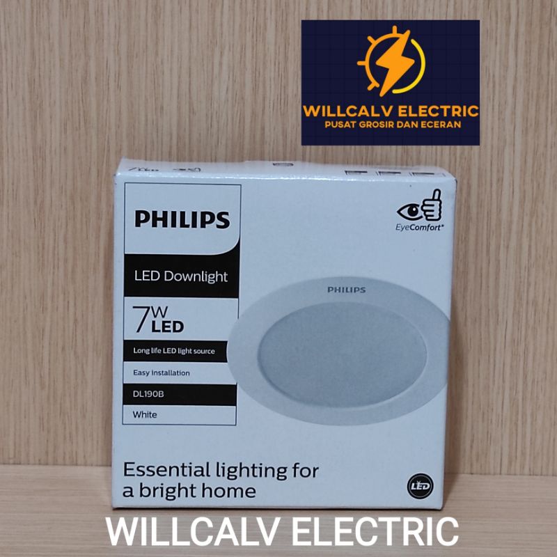 PHILIPS ERIDANI 7W 7 WATT DL-190B / LAMPU DOWNLIGHT PHILIPS ERIDANI DL-190B 7W 7 WATT