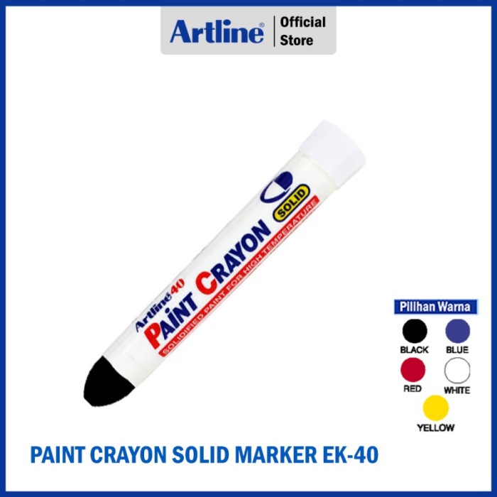 

(BISA COD) PAINT CRAYON ARTLINE SOLID MARKER EK-40 - Putih