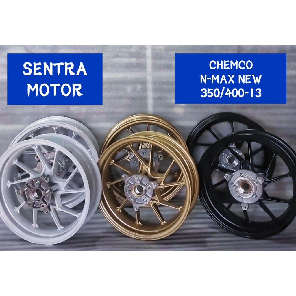 Velg Racing NMAX New 2020 Chemco Warna Gold - Velg Racing Tapak Lebar N Max New Chemco Model Terbaru