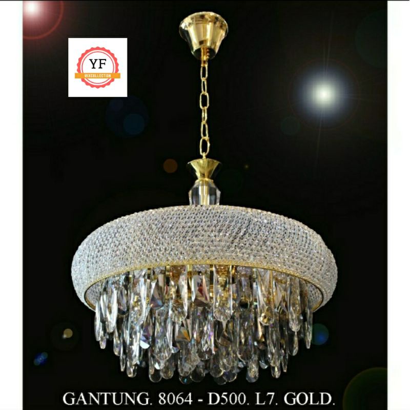 Lampu Gantung Hias Ruang Tamu Kristal 8064