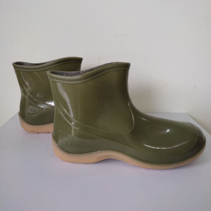 AP Boots 2005 Sepatu Boot Pendek Hijau untuk Wanita dan Cewek