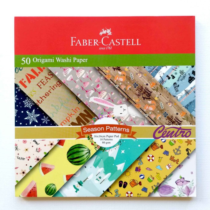 

Unik Faber Castell Origami / Washi Paper / Season Patterns 16x16CM Terlaris