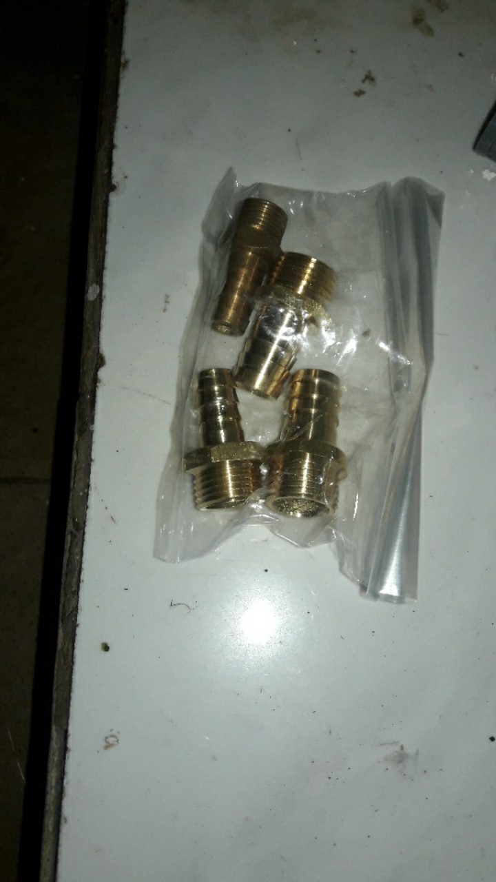 Nipple / Nepel Selang Drat Luar Kuningan 3/8 X 1/2