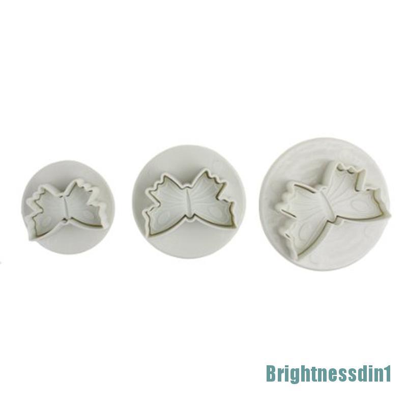 1 Set / 3 Pcs Butterfly Cutter Untuk Dekorasi Kue