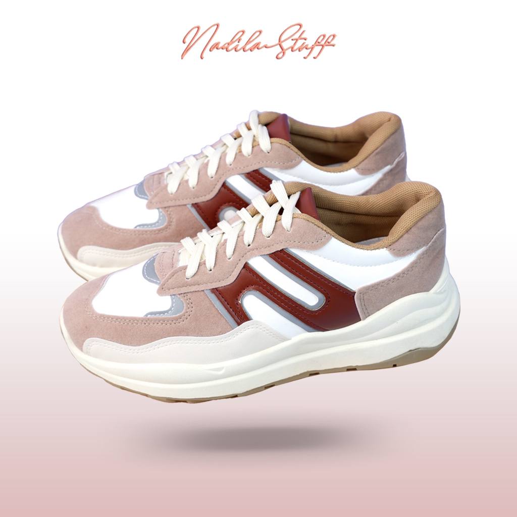 NADILASTUFF PREMIER Reflektif Sneakers Sepatu Wanita Premium