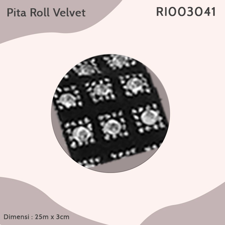 Renda Roll Velvet Squin 3041