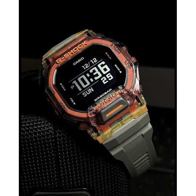 G-SHOCK GBD-200SM-1A5 Skeleton MIP LCD G-Squad Squad - Naruto Orange Grey - Casio GBD 200SM 1A5