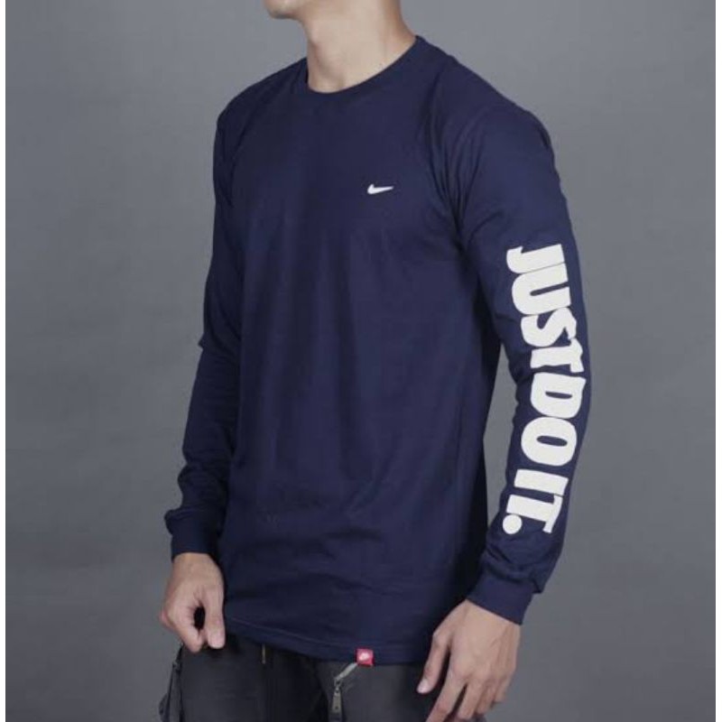 KAOS LENGAN PANJANG SPORT FASHION BRANDED PRIA WANITA NIKE JUST DO IT