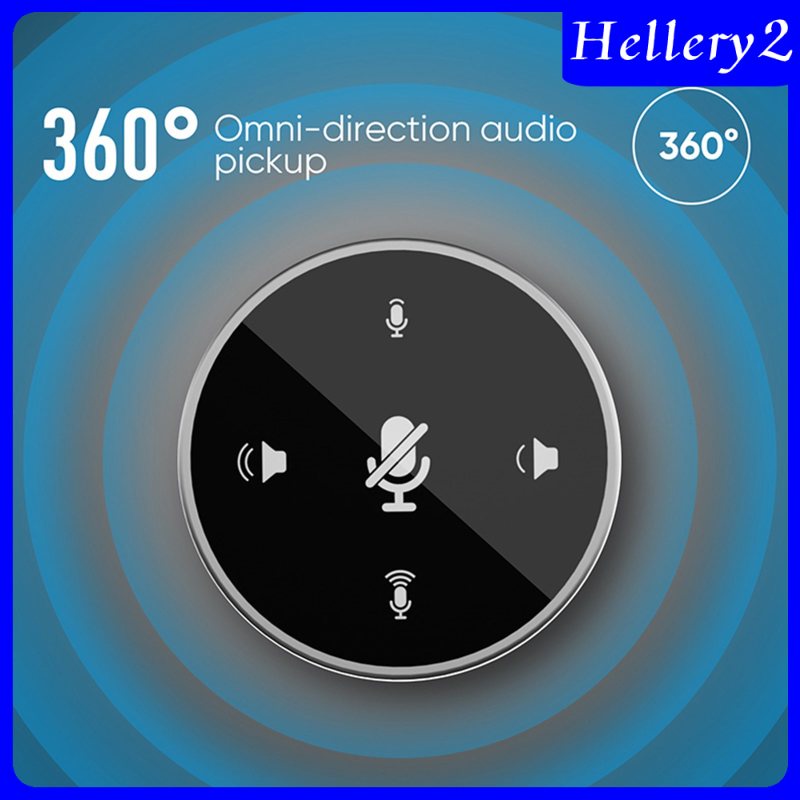 [HELLERY2] USB Conference Microphone w/Speaker Mic w/ Mute for Desktop Computer