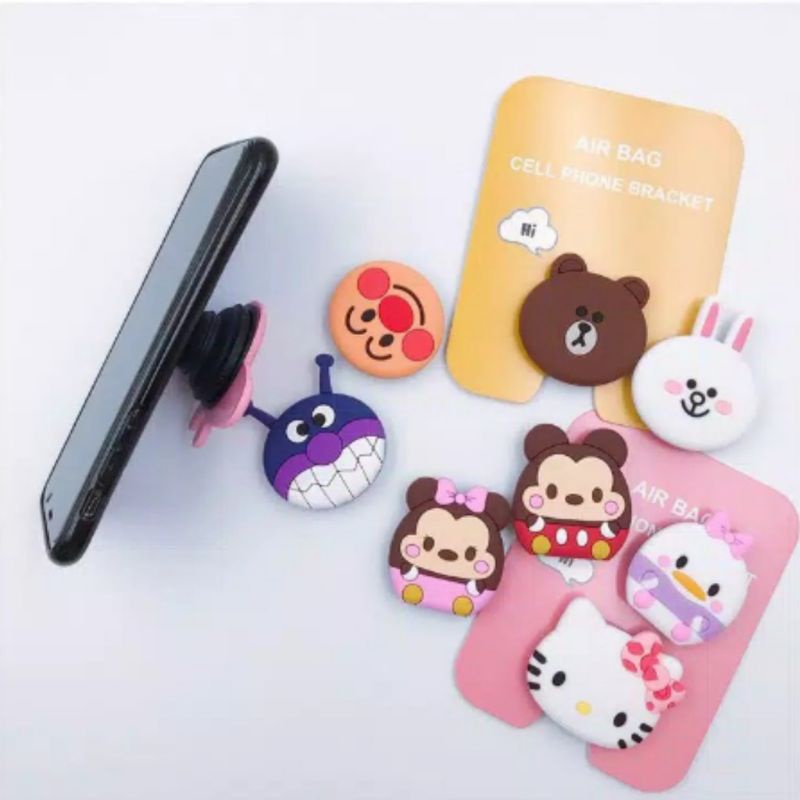 3D POP SOCKET HP KARAKTER CARTOON POP SOCKET 3D