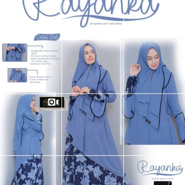 Setelan Syar'i Rayyanka by Alzhea Premium