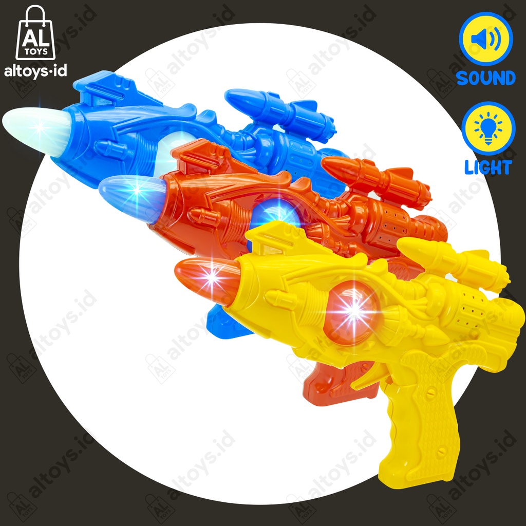 MAINAN PISTOL SUARA BO MAINAN PISTOL SENAPAN BATERAI LAMPU SUARA ST2413
