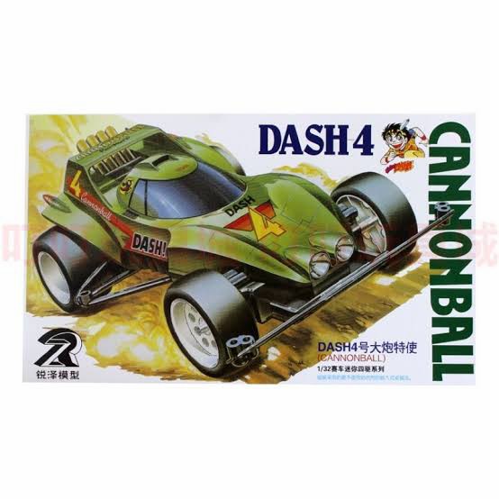 Tamiya Mini 4WD Merk Ruize Dash 4 Cannonball