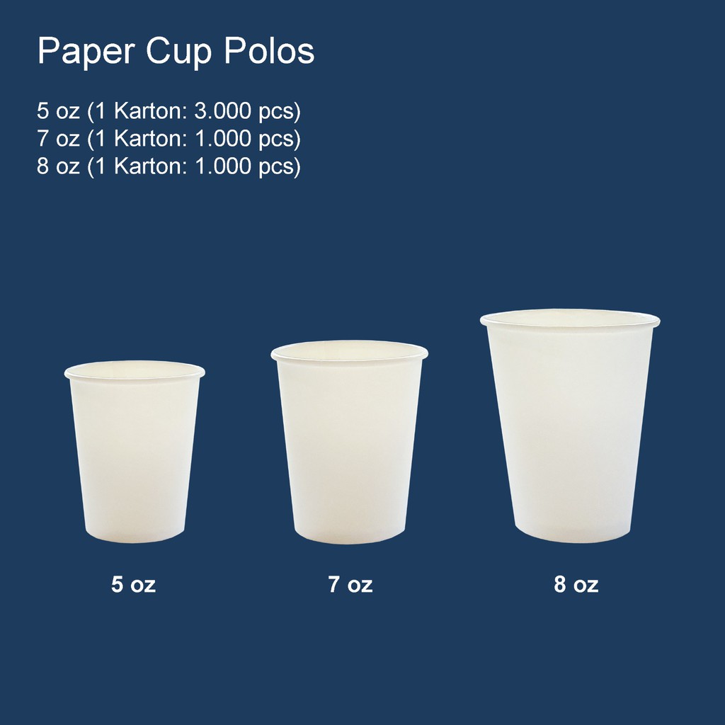 Jual Paper Cup 7 Oz Gelas Kertas Kopi Polos Indonesiashopee Indonesia 7250