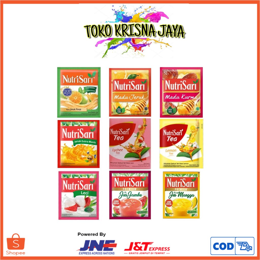 

NUTRISARI JUICE RENCENG ISI 10 PCS X 14 GRAM