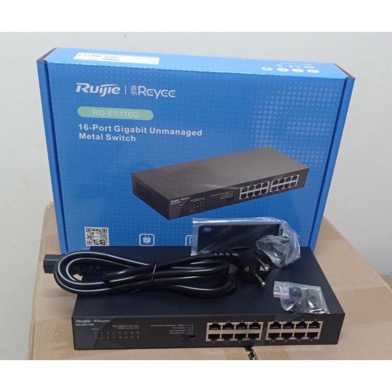 Ruijie Reyee RG-ES116G 16Port Gigabit switch unmanaged metal case