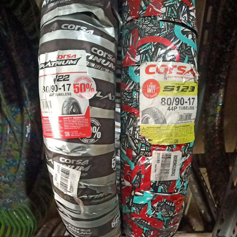 Ban Motor Corsa Tubeless 80/90-17 Platinum V 22 / S 123