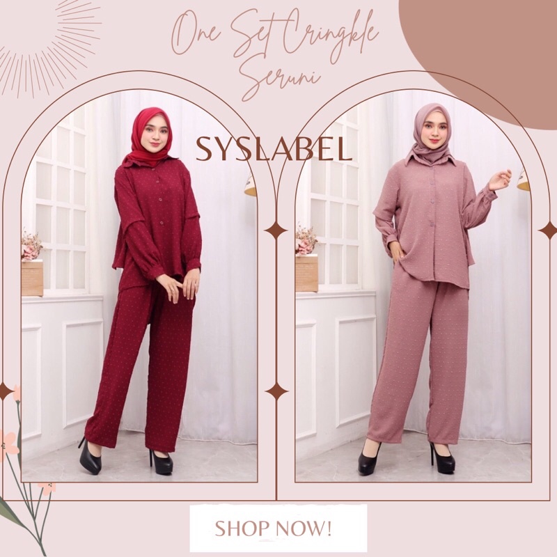 One Set Seruni - Setelan Celana Jumbo Fit to XXL G1