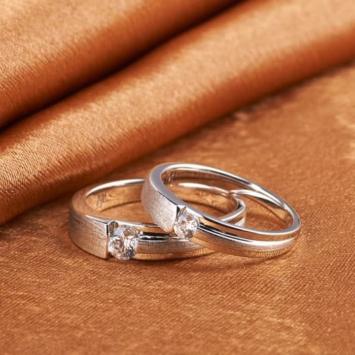 Cincin Kawin Couple, Perak, Palladium, Tunangan CINCIN KAWIN COUPLE PERAK 925